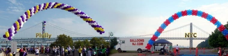 two_bridge_balloon_arch_760 Welcome to BalloonsNJ.com. Since 1983, we have been doing balloon decorating for events large and small, from backyards to ballrooms, from Philly to New York City. We decorate your event as if it were our event.